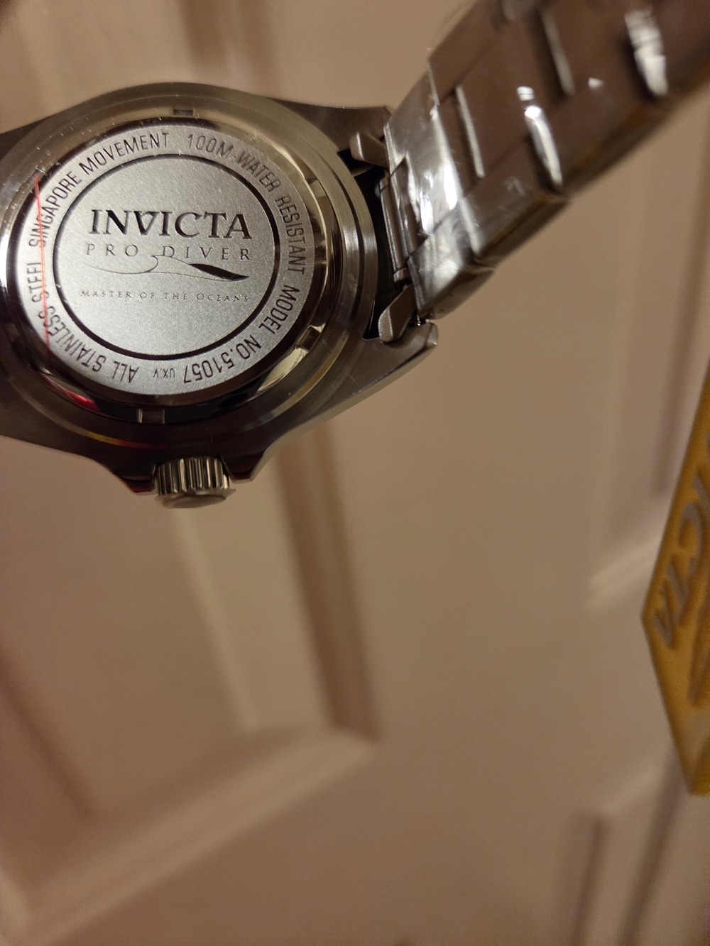 Invicta Michael Jordan Vision From Above, Orange Dial Stainless Steel Dive Watch - Picture 2 of 3